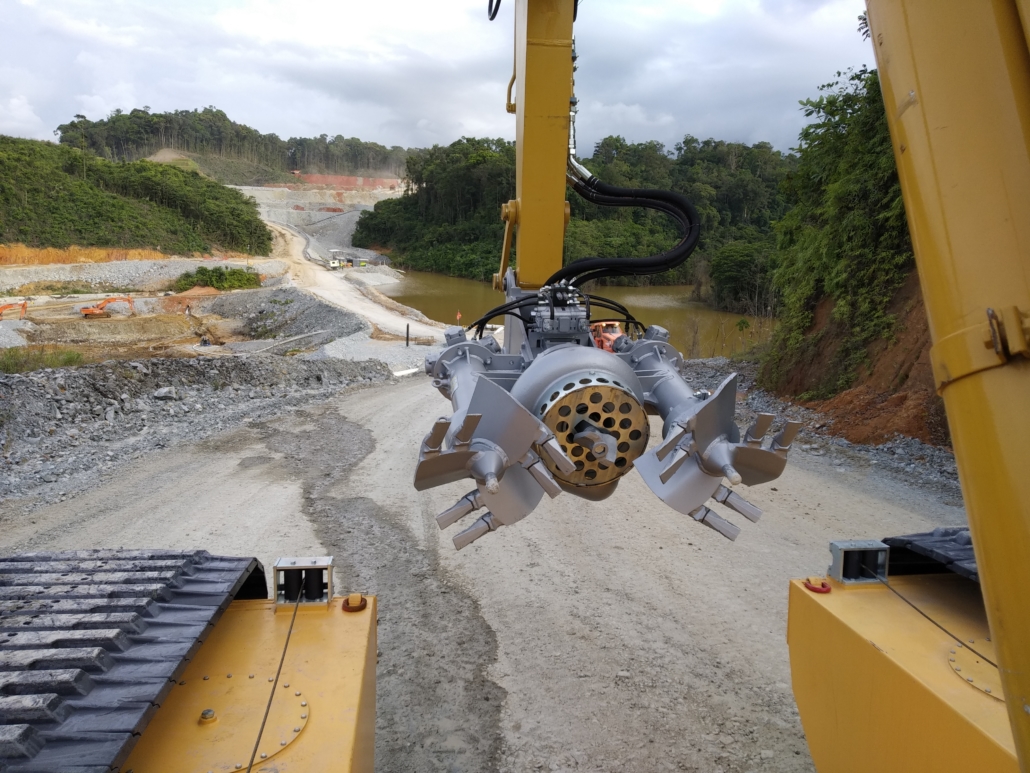 Eliminación de sedimentos en mina de cobre 1