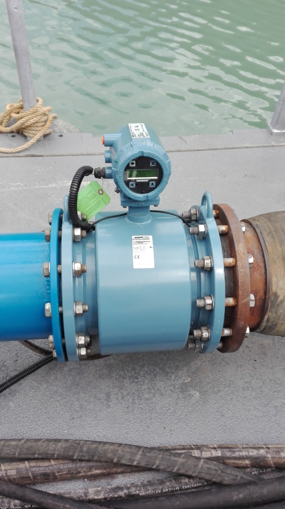 Hydraulic pump for dredging in a hydroelectric basin 1