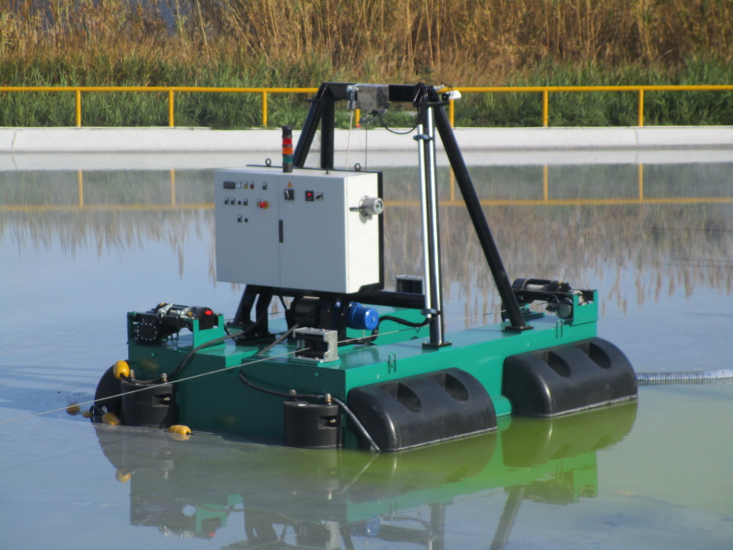 Remote controlled dredge for dredging industrial sludge 1