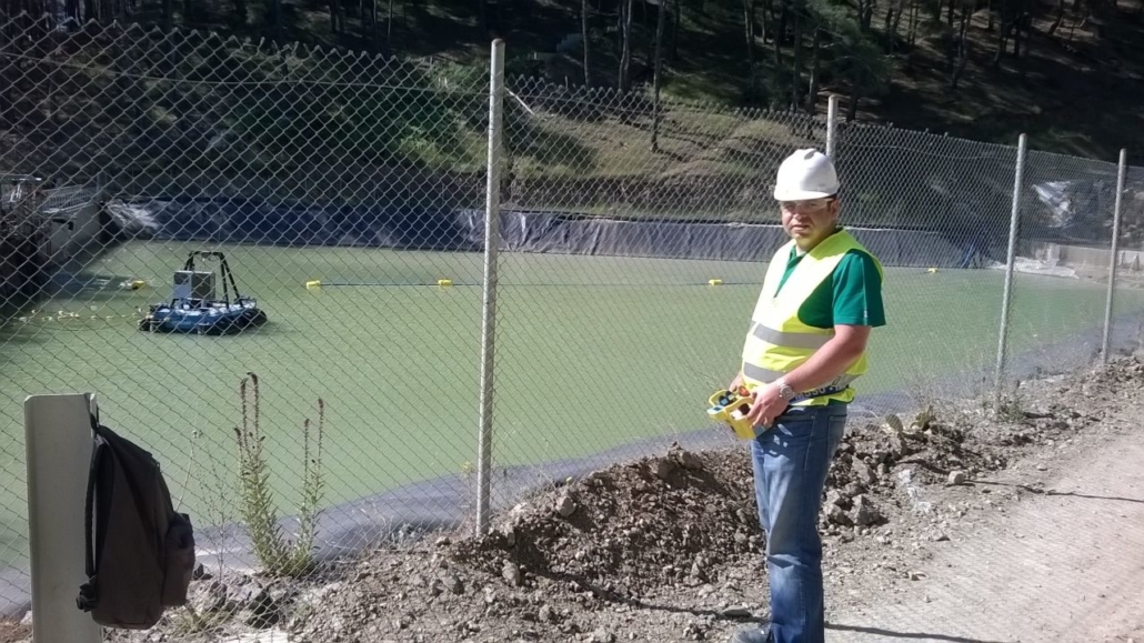 Dragado de sedimentos en una mina de oro 1